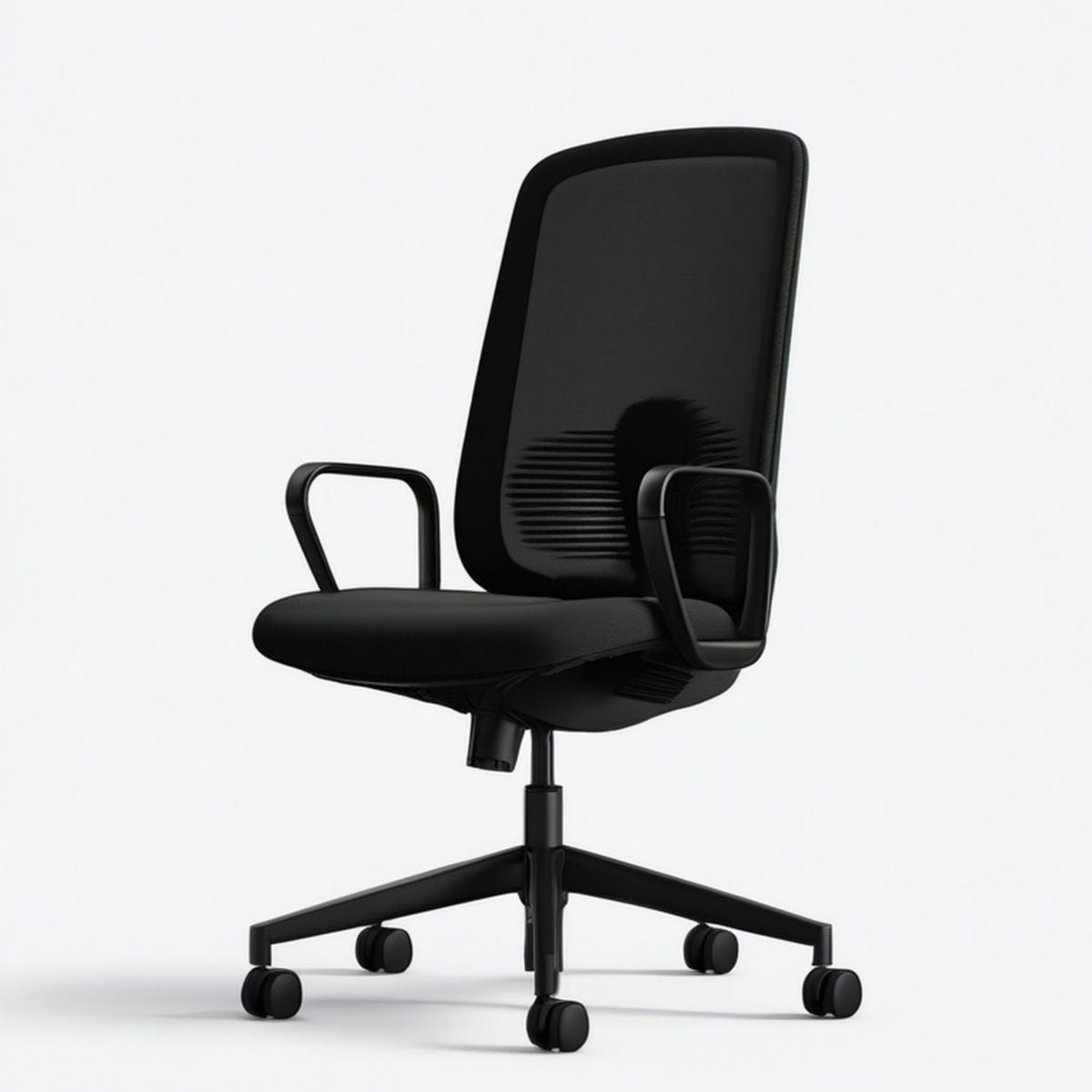 Ergonomischer Bürodrehstuhl Schwarz, 64 x 64 x 112–122 cm